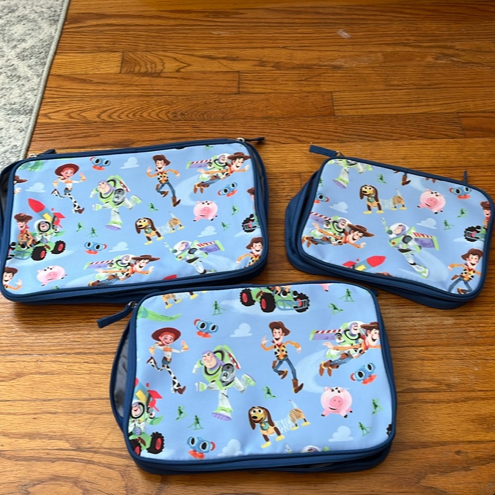 Pottery barn kids. Toy story packing cubes set.